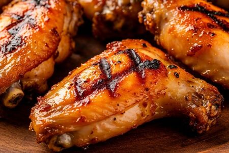 Шашлык из куриных крылышек 