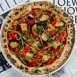 Пицца Вега с хрустящим баклажаном