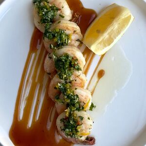 Креветки с соусом лемонграсс