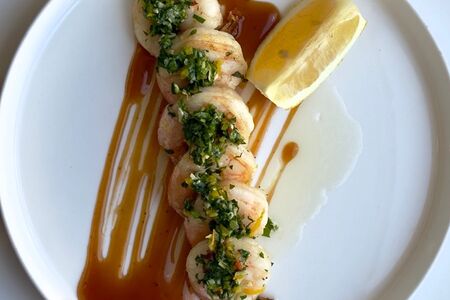 Креветки с соусом лемонграсс