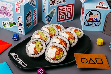 Кимпаб с лососем