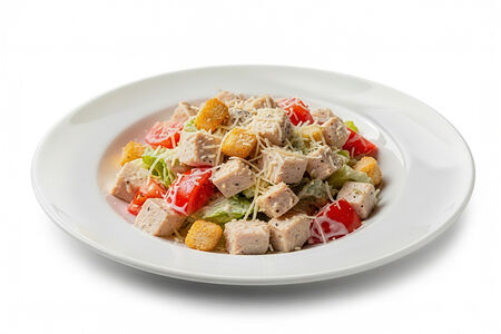 Салат Цезарь с курицей