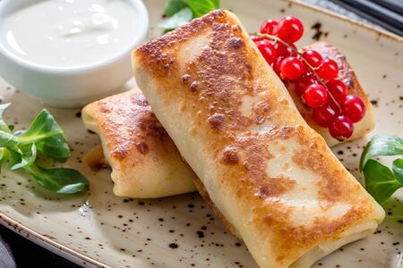 Блины с мясом