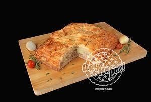 Пирог с картошкой, грибами и луком мини