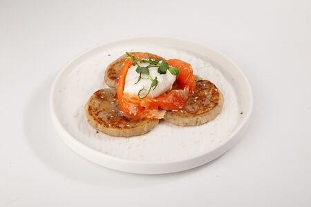 Драники с лососем 