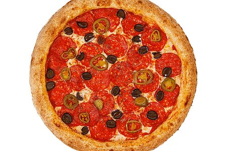 Пеперони с халапеньо и маслинами