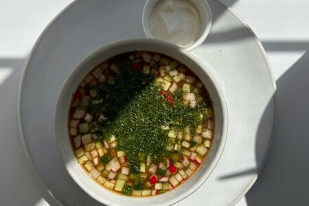 Окрошка с говядиной 