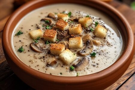 Крем-суп грибной