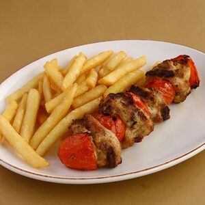 Куриный шашлычок с овощами