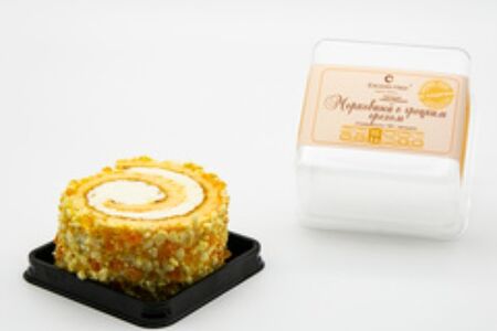 Торт-рулет Морковный с грецким орехом