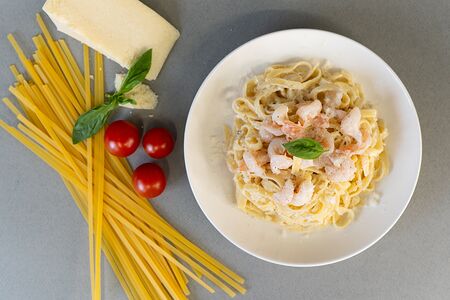 Паста Креветки-цукини