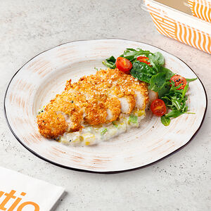 Грудка цыплёнка с цукини и картофелем