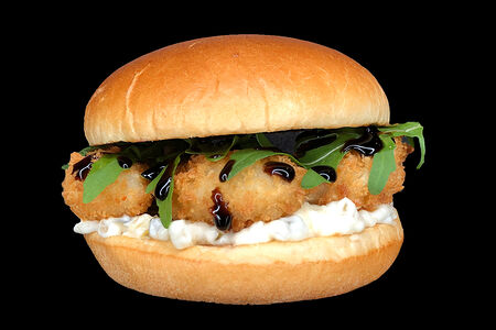 Бургер с креветками