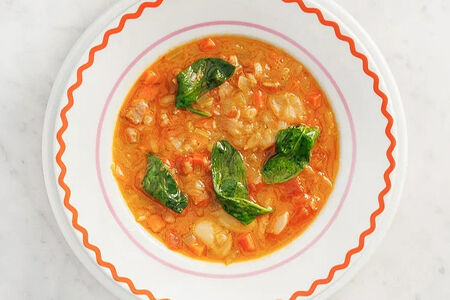 Суп с фенхелем и сальсичей