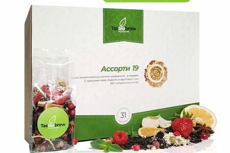 Набор авторского чая Ассорти 19 ( 31 порция чая и система заваривания в подарок)
