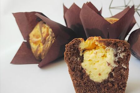 Маффин шоколадный с сыром