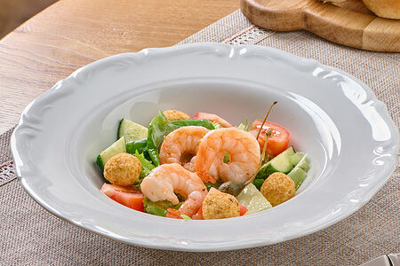 Салат с креветкой