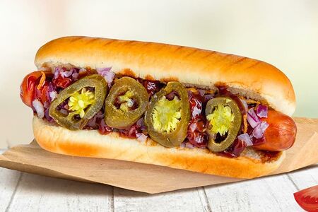 Хот-дог чикаго с перцем