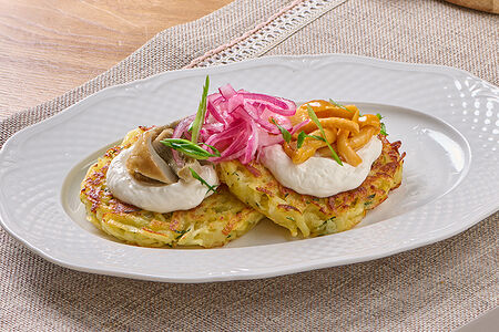 Драники с грибами