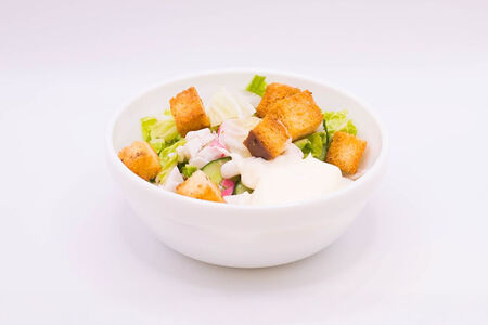 Салат Крабовый с гренками