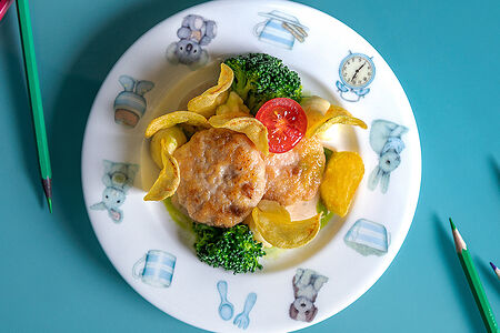 Котлетки с картофельным пюре