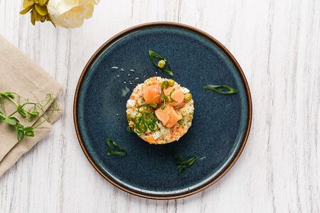 Оливье от шефа с красной рыбой