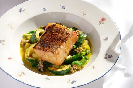 Запеченный судак 