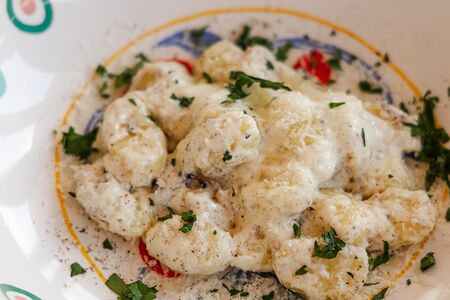 Ньокки с грибами и трюфельным соусом