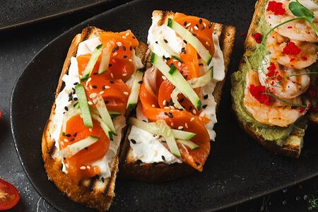 Бриошь с лососем