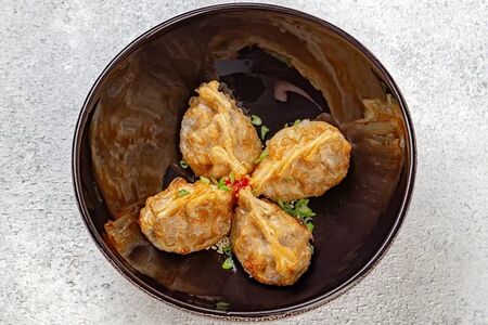 Гедза с курицей на пару