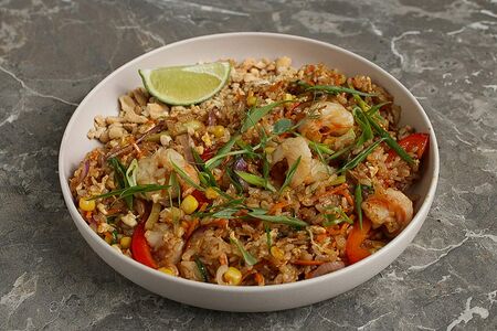 Тайский рис с креветками