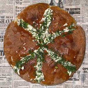 Хлеб с сыром и зеленью