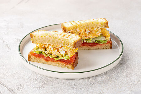 Сэндвич на бриоши лосось-юдзу