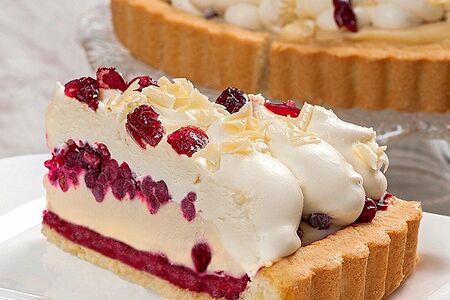 Бруснично-кремовый с белым шоколадом