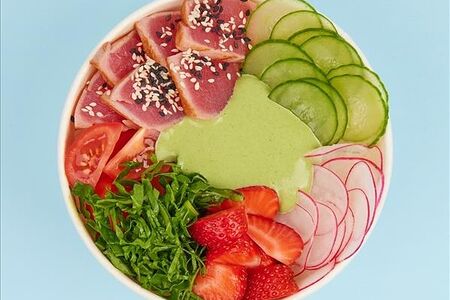 Поке тунец лимонный огурец S