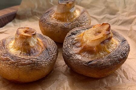 Шампиньоны на мангале