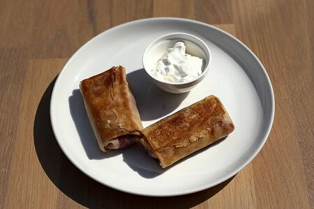 Блинчики с фермерским творогом