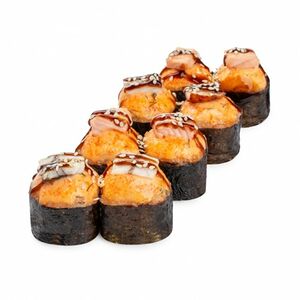 Ролл Запеченный с лососем и угрем