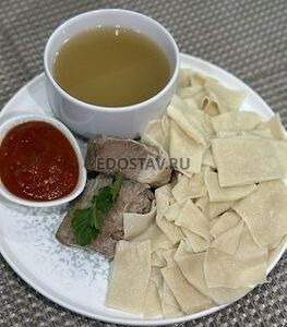 Хинкал тонкий с мясом