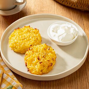 Драники со сметаной