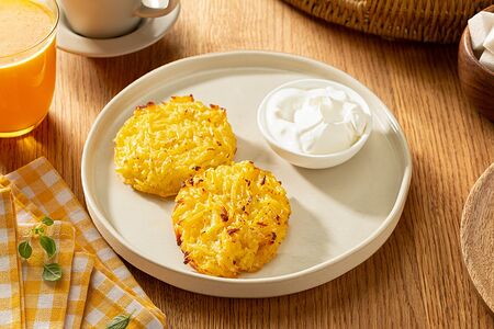 Драники со сметаной