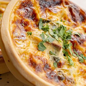 Киш с курицей и грибами