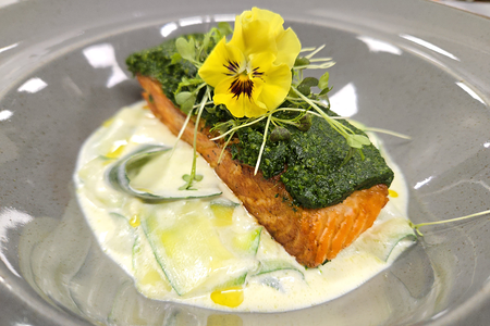 Сёмга по укропной корочкой