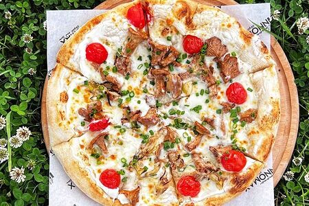 Пицца с лисичками 