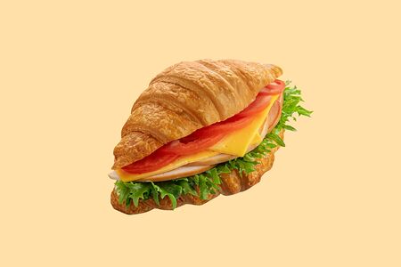 Круассан Цезарь с индейкой