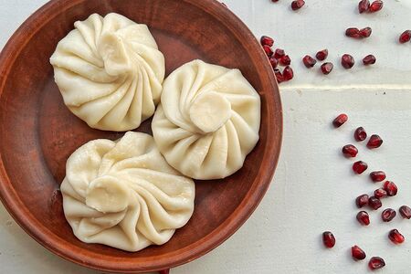 Хинкали со свининой и телятиной