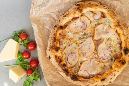 Пицца Индейка-вешенки