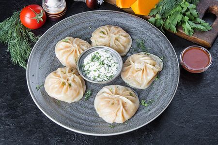 Манты с тыквой 