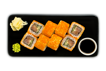 Ролл Калифорния с лососем