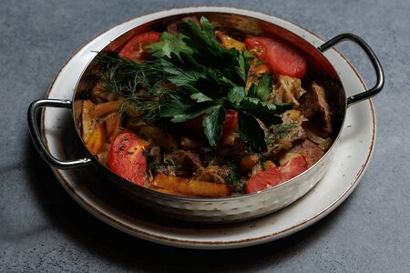 Жареха мясная с картофелем